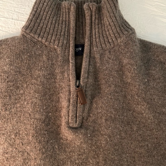 J.Crew lambswool quarter zip mock neck sweater. - Picture 3 of 12